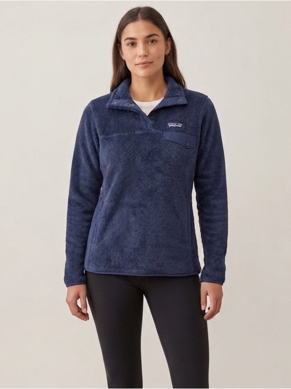 Patagonia Retool Snap-T Fleece Pullover Women's Small Blue